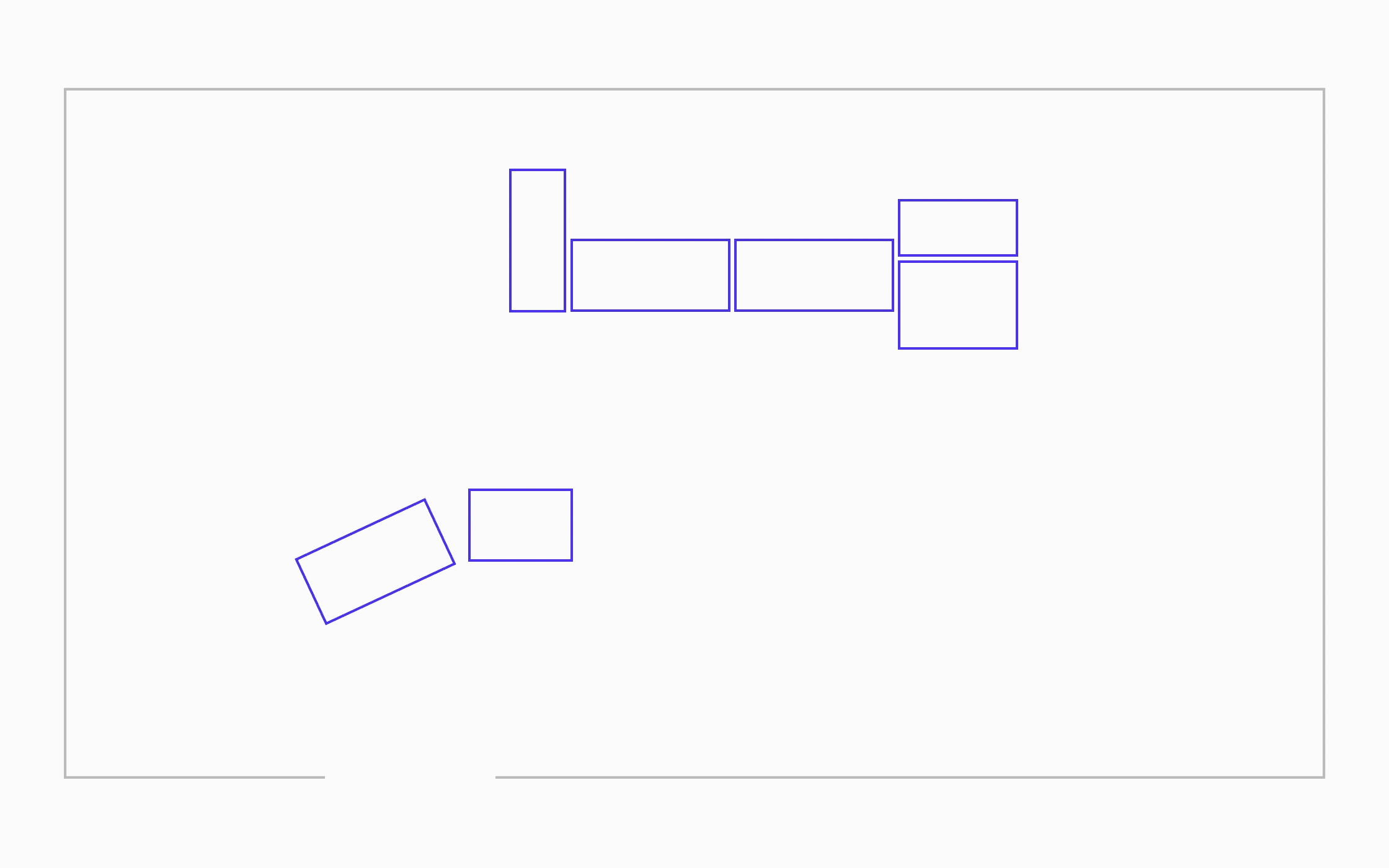 visualization of the different exhibition layouts